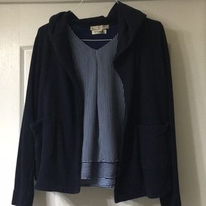 LOFT Open Front Hoodie Sweatshirt